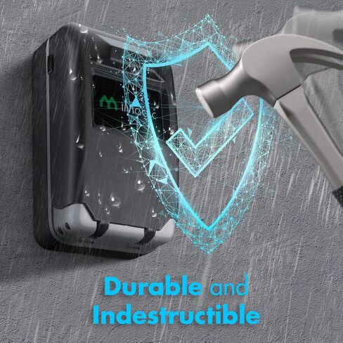 Bluetooth Key Lock Box Wall Mounted, Safe Key Holder with Combination Lock for Outside, Portable Smart Security Door Lockbox for House Key Storage in Saudi Arabia