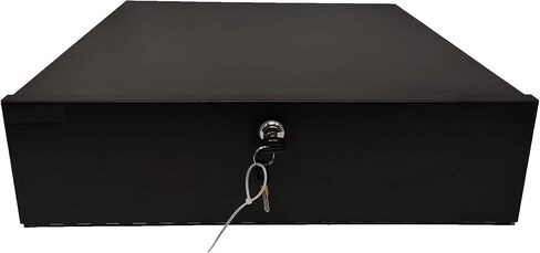صندوق قفل أمان DVR من الصلب باللون الأسود عالي التحمل مقاس 16 بوصة مع مروحة ومفتاح مقاس 18 بوصة × 18 بوصة × 5 بوصة in Kuwait