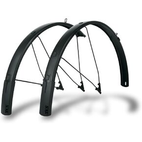 SKS Germany B56 Bluemels Style Fender Set for 700c (28") Wheels, Matte Black (38-48mm Tire Width)