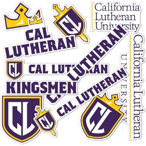 Desert Cactus California Lutheran University Sticker Kingsmen CLU Cal Sticker Vinyl Decals Laptop Water Bottle Car Scrapbook 13.43x10.98 Sheet (Type 2)