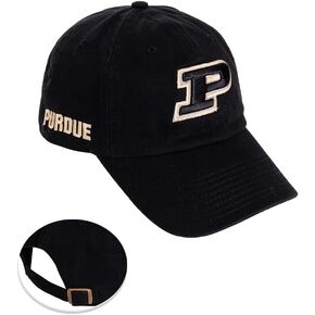 Desert Cactus Purdue University Baseball Hat Boilermakers Brimmed Embroirderd Hats Cap Adjustable Cloth Strap Adult (Style E1) Black