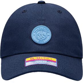 Manchester City 'Casuals' Adjustable Classic Style Hat/Cap Navy Blue