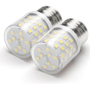 Kei D34l 5304511738 3.5W Refrigerator LED Light Bulb 40W Equivalent, Daylight White 5000K E26 LED Fridge Light Bulb, LED Bulb E26 Medium Base Fridge Freezer Appliance Ceiling Fan Lighting 2pack, 500lm