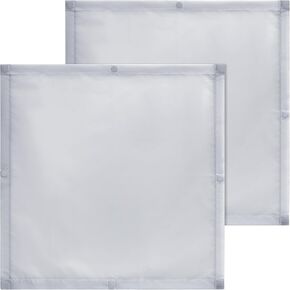 2 Pcs Fluorescent Light Covers 2 x 2 ft Light Filters Magnetic for Ceiling Lights Classroom(Gray)