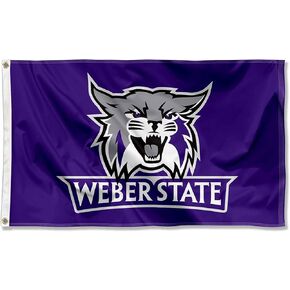 College Flags & Banners Co. Weber State Wildcats Large 3x5 Purple Flag