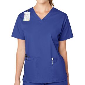 Wonderwink Womens V-Neck Top Scrubs Drubs ، Galaxy Blue ، 2x US
