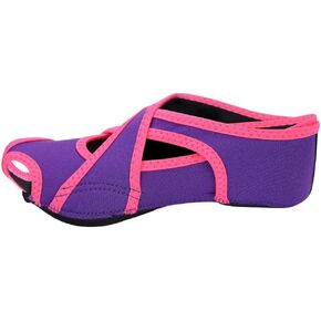 Vbestlife Ballet Yoga Socks,1 Pair Professional Non Slip Skid Pilates Barre Ballet Socks Fitness Training For Women(Mpurple)