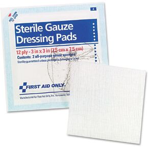 Gauze Pads, 3" x 3", 5/Pack