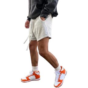 OYOANGLE Men's Athletic Workout Shorts Drawstring Waist Casual Sweat Shorts with Pockets