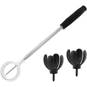 Pilarmuture Golf Ball Retriever,Stainless Steel Golf Ball Retriever Telescopic,Extendable Quick Catching Golf Ball Grabber,Portable Golf Ball Retriever for Water,Golf Ball Retriever Tool