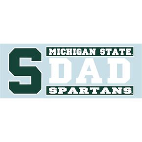 شارات ولاية ميشيغان الحرفية (S Spartans Dad Secal (6 ") ، 6 in)