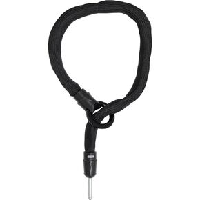 Abus Frame Lock Insert Chain Ivytex Adapter Chain 6ks - قفل الدراجات مع غطاء طارد الأوساخ وغطاء طارد - 6 مم سلسلة - أسود