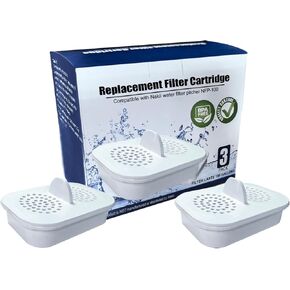 مرشح موزع إبريق مياه NFP100 متوافق مع إبريق مرشح NAKII NFP-100 XL18 CUPS JUG ، يقلل من الكلور PFAS PFOA PFOS آخر تصل إلى 3 أشهر أو 150 جالون 3 حزمة