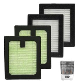 4 Pack Dryer Advanced HEPA Filter Replacement for Baby Brezza Baby Bottle Dryer Advanced and Baby Brezza Baby Bottle Washer