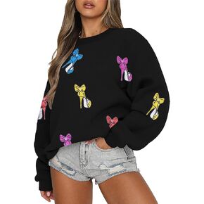 VILOVE Magic Kingdom Sweatshirts for Women Glitter Magical Tshirt Cute Princess Graphic Long Sleeve Family Vacation Tops