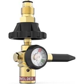 YESWELDER Balloon Inflator Regulator 0-3000 PSI, Helium Latex Balloon Filler Gauge for CGA580 Tank Valve