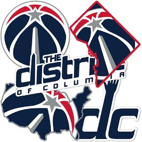 Desert Cactus Washington Wizards Sticker NBA Officially Licensed Vinyl Decal Laptop Water Bottle Car Scrapbook (Type 2-3)