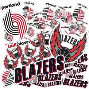 Desert Cactus Portland Trail Blazers Sticker Trailblazers NBA Officially Licensed Vinyl Decal Laptop Water Bottle Car Scrapbook Sheet (Vintage Sheet)
