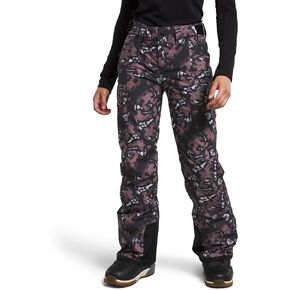 THE NORTH FACE Women's Freedom Insulated Pant (Standard and Plus Size), Fawn Grey Snake Charmer Print, Medium Short