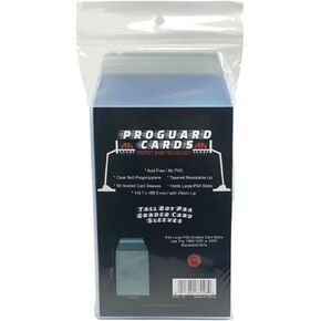 Tall Boy PSA Graded Card Sleeves - Holds Large PSA or SGC Slabs - 50 Sleeves per Pack