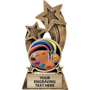 Crown Awards Artist Trophy, 5.75" Glory Resin Artist Trophies with Free Custom Engraving Prime