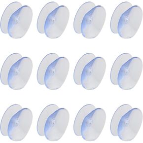 TAODAN 30PCS Transparent Double Sided Suction Cup Adhesive Pad 30mm Without Hook Adhesive Glass Mirror Hanging Objects Coffee Table Desktop Non Slip Mat for Glass Desktop Fixing