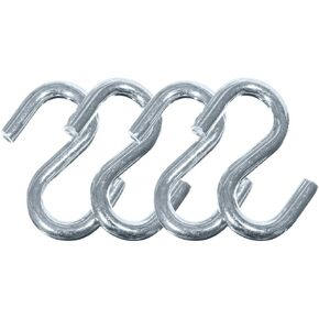 Paracord Planet - 4 Packs - S Shaped Hooks S Hanging Hooks S Metal Hanger - 3/8 Inch Thick, 3 Inches Long