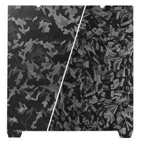 Camouflage+Black Forged Carbon Fiber 3D Printer K1 K1C Sheet 235x235m,Smooth Spring Steel Build Plate (no Base) for Creality K1/K1C/Neo/Ender 5 S1/Ender 3 S1 Pro/Ender 3 S1/Ender V3 KE/SE