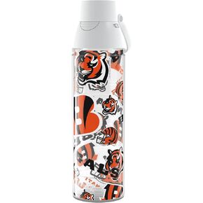 Tervis Venture Lite NFL Cincinnati Bengals - All Over Made in USA Double Walled Insulated Tumbler Travel Cup Keeps Drinks Cold & Hot, 24oz Water Bottle, Classic