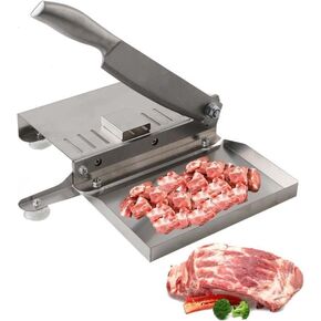 Manual Meat Cutter Machine Biltong Slicer Rib Chicken Cutting Machine Chinese Medicine Beef Jerky Slicer Stainless Sliver ZGD-PQPQ-001@TPUSEK06 0