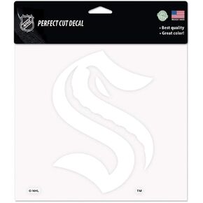 WinCraft NHL Seattle Kraken 8'' x 8'' White Outdoor Vinyl Logo Decal