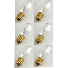 Clear Night Light Bulbs - 6 PC