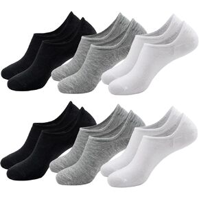 No Show Socks Men, Casual Athletic Non Slip Cotton Invisible low Cut Ankle Short Socks Men