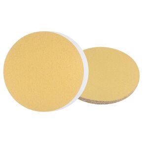 8pcs PSA Sanding Discs - [9 Inch x 60 Grit] Non-Hole Self Adhesive Sticky-Back Gold Sandpaper Discs for Automotive Car Paint Use, Aluminum Oxide, Round