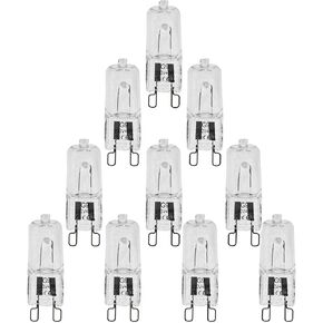 Halogen Bulb 10PCS G9 T4 230V 40W Bi-Pin Base Warm White Halogen Light Bulbs