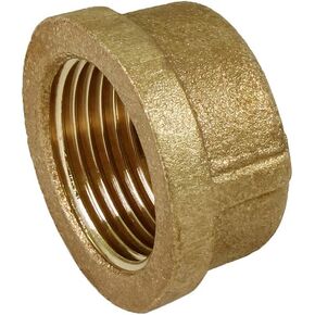 CSDB0034 3/4'' Pipe Cap for 125 LB Applications with Female Threads, Brass Construction, Higher Corrosion Resistance, Economical & Easy to Install, 16