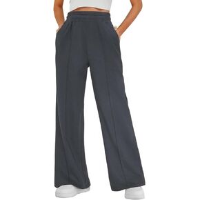 Women's Straight Leg Sweatpants High Waisted Baggy Lounge Casual Pants Athletic Joggers Pants with Pockets