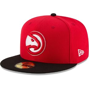NBA Atlanta Hawks Men's 2-Tone 59FIFTY Fitted Cap, 7.25, Red