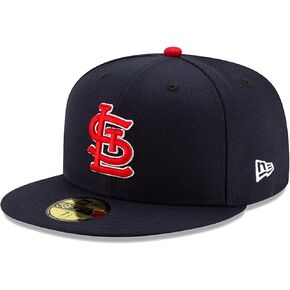 New Era MLB 59FIFTY Team Color Authentic Collection Fitted On Field Game Cap Hat (as1, Numeric, Numeric_8, St Louis Cardinals Navy)