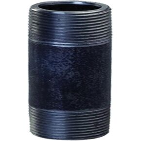 Everflow Supplies NPBL3540 Schedule 40 Welded Steel Nipple, 4-Inch, Black