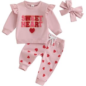 Ledy Champswiin Toddler Infant Newborn Baby Girl Clothes Set Floral Sweatsuits Tops & Long Pant Fall Winter Outfits 3pcs