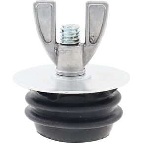 Mechanical Test Plug,TTZEZE Rubber Sewer Cleanout Cap,Sturdy Expansion Pipe Plug,Practical Sewer Pipe Plug,Sewer Cleanout Cover with Galvanized Screw and Wing Nut for Sink Pools 1-3/4 Inch