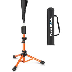 Storgem Baseball and Softball Tee,Batting Tee,Baseball Tees for Hitting,T Ball Training Stand,Easy Height Adjustment