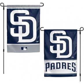 Wincraft MLB San Diego Padres Flag12x18 Garden Style 2 Sided Flag, Team Colors, One Size