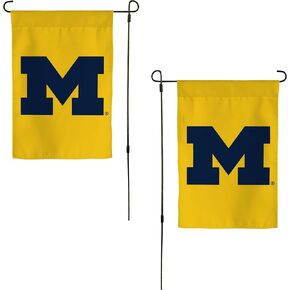 Desert Cactus University Michigan Um Garden Flag - 19 × 12 بوصة لافتة ميشيغان ولفيرينز ، للعرض في الهواء الطلق والأحداث (التصميم F)