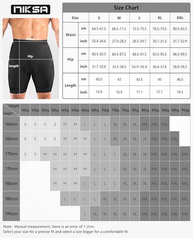 شورت Niksa للدراجات الرجال ، الطريق ثلاثي الأبعاد على الطريق وسروال دراجة جبلية ، تنفس وجاف سريع مع 3 جيوب دورة قصيرة xx-large أسود in Kuwait