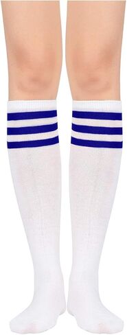 Century Star Knee High Socks Tube Striped Socks Long Socks for Women Athletic Socks Thigh High Stockings Outdoor Sport in Kuwait