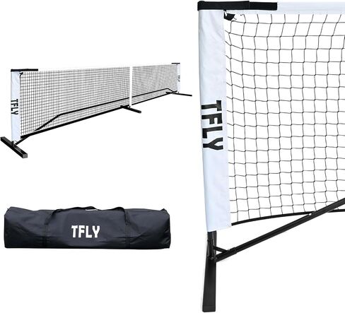 Pickleball Net, 22FT Portable Pickleball Net for Driveway, All-Weather Outdoor/Indoor Tournament-Grade Pickleball Net System with Carry Bag, Ideal for Competitive and Recreational Play in Saudi Arabia