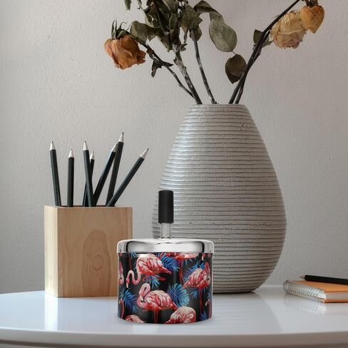 ادفع جولة هيلفيان لأسفل منفضة سجائر ، منفضة سجائر للسجائر ، حامل رماد منفضة السجائر من الفولاذ المقاوم للصدأ ، صينية رماد مع صينية للغزل ، سجائر سجائر مع غطاء ، دخان سطح المكتب صينية رماد للمكتب المنزلي in Kuwait