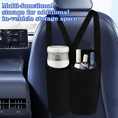 Klmnop 2 حزمة حامل حريق حريق ، حامل مطفأة حريق السيارة ، حقيبة مطفأة حريق متعددة الوظائف لمقعد السيارة (أسود) in Kuwait